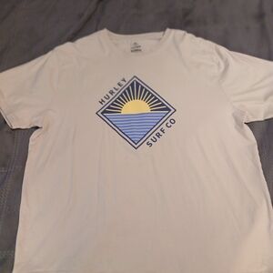 Hurley White Graphic T-Shirt for Men